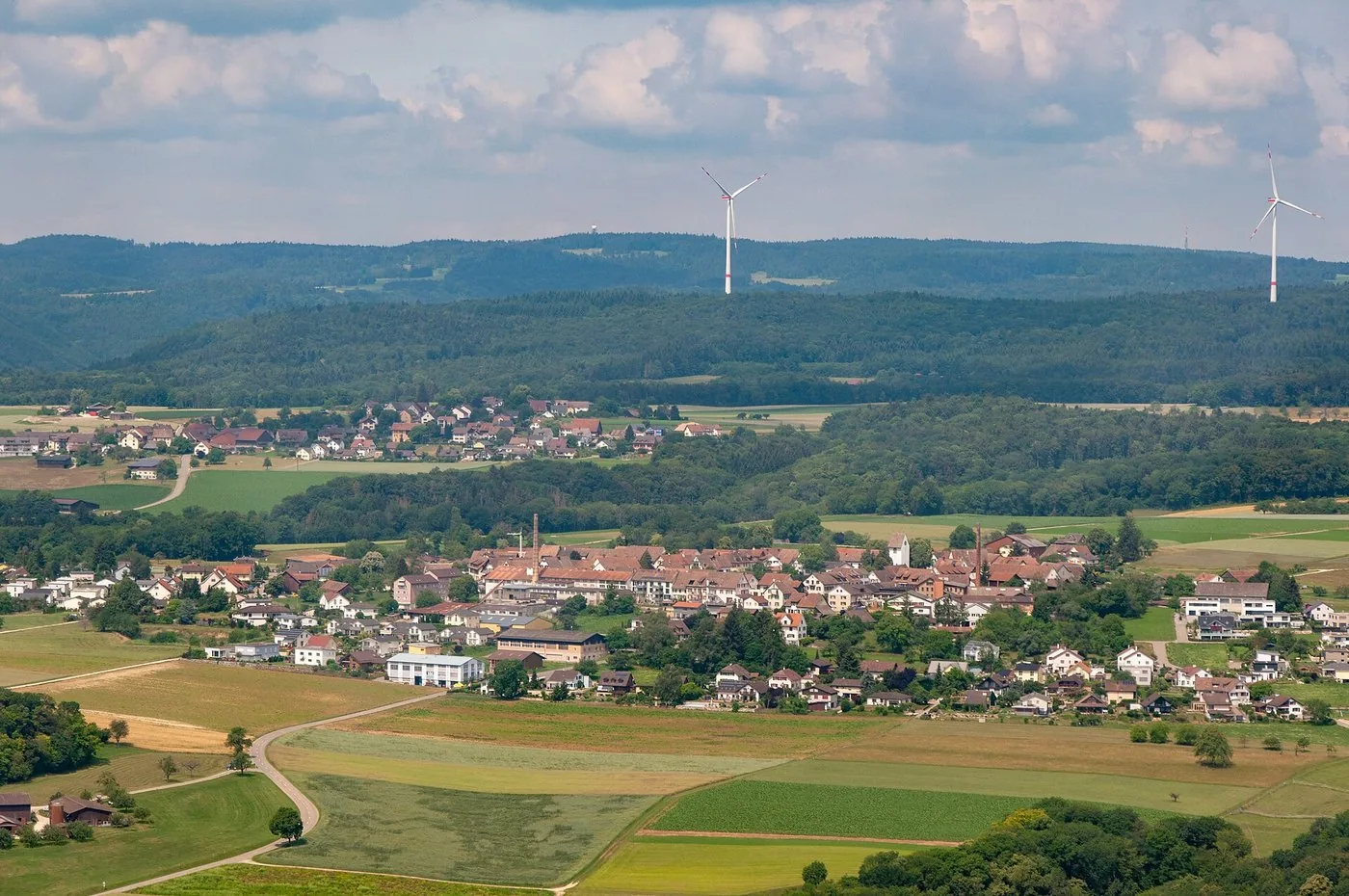 Lohn auf der Reiat-Hochfläche, im Hintergrund der Hegau