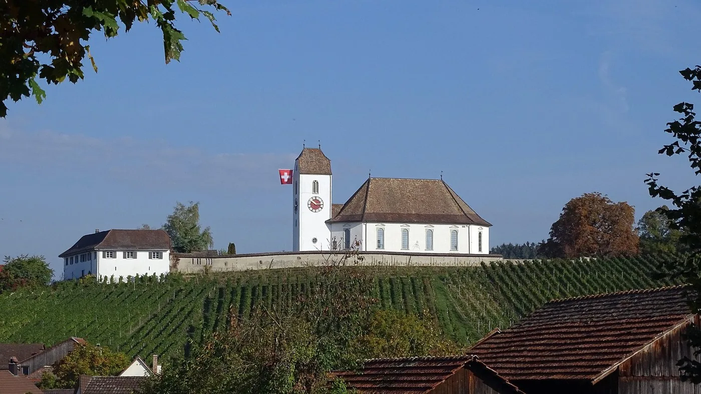 Die Bergkirche St. Othmar über den Reben von Wilchingen